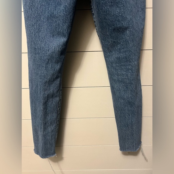 Free People Stella High Waisted Raw Hem Skinny Denim Jeans Size 29 Button Fly - Picture 7 of 8